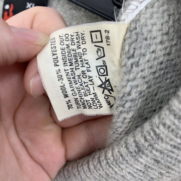 Robert Bruce Gray V Neck Pullover Sweater Vintage Wool Blend Mens XL - Picture 3 of 4